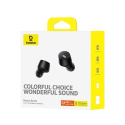Baseus Bowie E18 In-ear Bluetooth Handsfree Ακουστικά με Αντοχή στον Ιδρώτα - Μαύρο