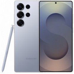Samsung Galaxy S25 Ultra 5G Titanium Silver Blue, μπροστά και πίσω όψη