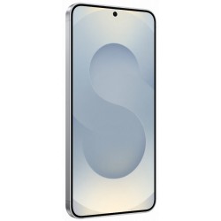 Μπροστινή όψη του Samsung Galaxy S25 5G με ενεργή οθόνη