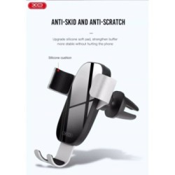 XO C37 Car Phone Holder Βάση στήριξης Smartphone αεραγωγών αυτοκινήτου Μαύρη