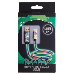 Lazerbuilt Rick & Morty Light-Up USB-C Φωτιζόμενο καλώδιο φόρτισης μήκους 1,2 μέτρα