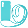 Θήκη Silky And Soft με Λουράκι Λαιμού για Samsung Galaxy A36 - Τιρκουάζ