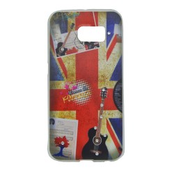 Θήκη TPU σιλικόνης με σχέδιο 'Guitar' για Samsung Galaxy S6