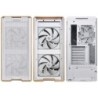 Lian Li LANCOOL 217 White - Wood Accent - ATX PC Case (5 FANS) 2 x 170mm, 1 x 140mm & 2 x 120mm PWM