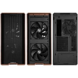 Lian Li LANCOOL 217 Black - Wood Accent - ATX PC Case (5 FANS) 2 x 170mm, 1 x 140mm & 2 x 120mm PWM