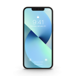 Μεταχειρισμένο Apple iPhone 13 128GB - Starlight μπροστινή όψη οθόνη