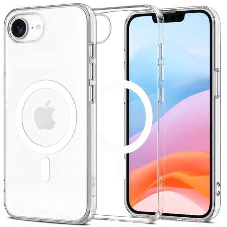 Θήκη Tech-Protect Flexair διάφανη σιλικόνης για iPhone 16e, με προστασία κάμερας και λεπτό σχεδιασμό.