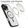 Θήκη Tech-Protect Magflex για iPhone 16 Pro MagSafe, που απεικονίζει τη λειτουργία ασύρματης φόρτισης.