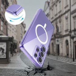Galaxy S25 Ultra με τη θήκη Tech-Protect Flexair Hybrid και MagSafe υποστήριξη, πέφτει από ύψος.