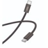 XO - Καλώδιο Φόρτισης Braided USB-C σε USB-C 60W - Μαύρο