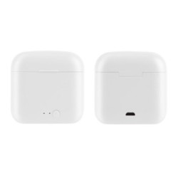 Setty TWS Bluetooth In‑Ear Ακουστικά με Θήκη Φόρτισης – Λευκό