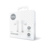 Setty TWS Bluetooth In‑Ear Ακουστικά με Θήκη Φόρτισης – Λευκό