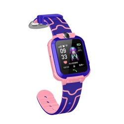 Παιδικό smartwatch XO H100 σε ροζ-μωβ χρώμα με έγχρωμη οθόνη και λουράκι καουτσούκ
