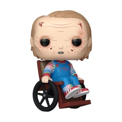 Funko Pop φιγούρα Old Chucky #1720 με γκρι μαλλιά και φθαρμένη φόρμα από τη σειρά Chucky.