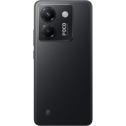 Πίσω όψη του Xiaomi Poco M7 Pro 5G με διπλή κάμερα και μαύρο ματ φινίρισμα