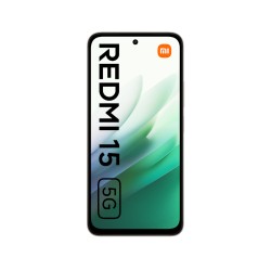 Εμπρόσθια όψη του Xiaomi Redmi 15 NFC 5G με οθόνη 6.79" και punch-hole κάμερα