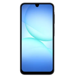 Samsung Galaxy A17 5G μαύρο μπροστινή όψη με οθόνη