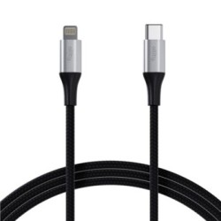 Καλώδιο Allity AUC-01 USB-c - lightning 1,0 m 27W μαύρο