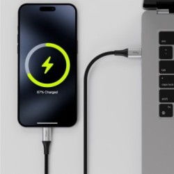 Καλώδιο Allity AUC-01 USB-c - lightning 2,0 m 27W μαύρο