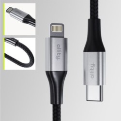 Καλώδιο Allity AUC-01 USB-c - lightning 2,0 m 27W μαύρο