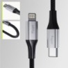 Καλώδιο Allity AUC-01 USB-c - lightning 2,0 m 27W μαύρο