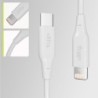 Καλώδιο Allity AUC-02 USB-c - lightning 1,0 m 27W λευκό