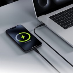 Καλώδιο Allity AUC-02 USB-c - USB-c 1,0 m 100W μαύρο