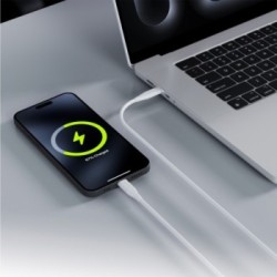Καλώδιο Allity AUC-02 USB-c - USB-c 1,0 m 100W λευκό