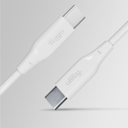 Καλώδιο Allity AUC-02 USB-c - USB-c 1,0 m 100W λευκό