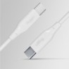 Καλώδιο Allity AUC-02 USB-c - USB-c 1,0 m 100W λευκό