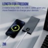 Καλώδιο Allity AUC-02 USB-c - USB-c 2,0 m 60W λευκό