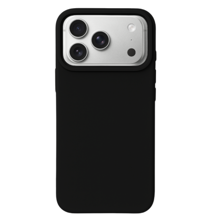 Θήκη Silky And Soft για Apple iPhone 17 Pro - Μαύρο πίσω όψη
