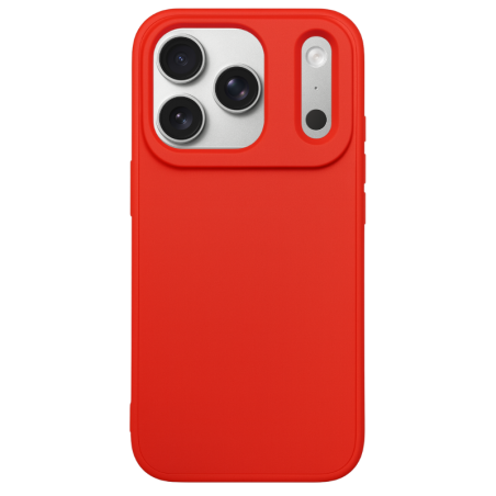 Θήκη σιλικόνης TPU Ultra Slim 0.3mm Soft Mat για Apple iPhone 17 Pro - Κόκκινο πίσω όψη