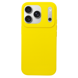 Θήκη σιλικόνης TPU Ultra Slim 0.3mm Soft Mat για Apple iPhone 17 Pro - Κίτρινο πίσω όψη