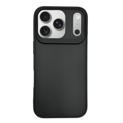 Θήκη σιλικόνης TPU Ultra Slim 0.3mm Soft Mat για Apple iPhone 17 Pro - Μαύρο πίσω όψη