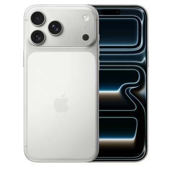 Apple iPhone 17 Pro 1TB - Silver μπροστά και πίσω