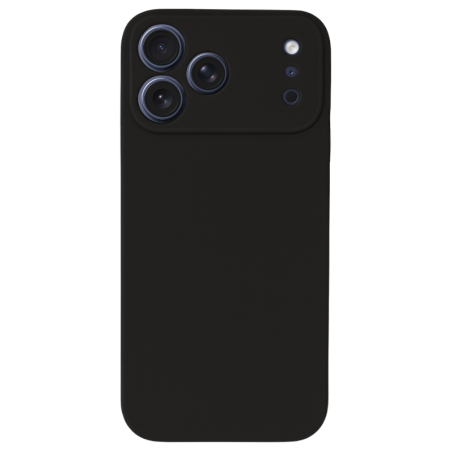 Θήκη Silky And Soft για Apple iPhone 17 Pro Max - Μαύρη πίσω όψη