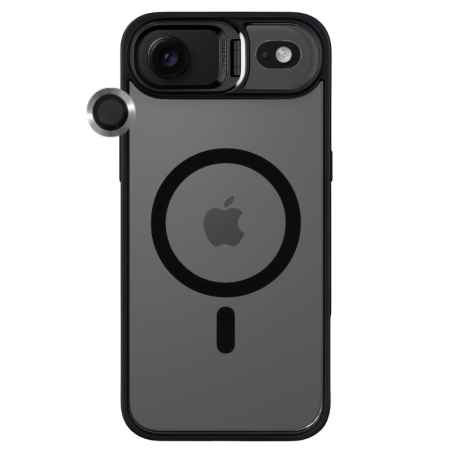 Θήκη MagSafe Magnetic για Apple iPhone 17 Air - Μαύρο φορεμένο σε συσκευή πίσω όψη