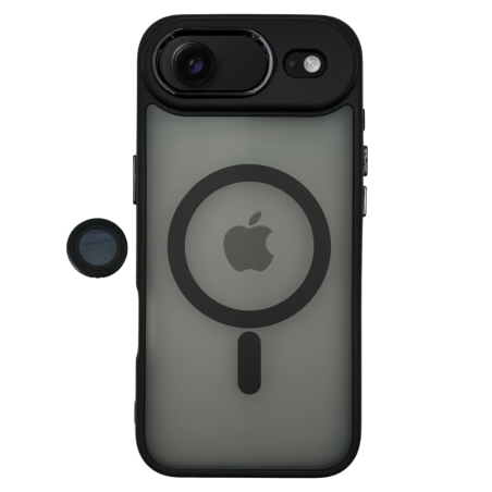 Θήκη MagSafe Magnetic για Apple iPhone 17 Air - Μαύρο φορεμένο σε συσκευή πίσω όψη