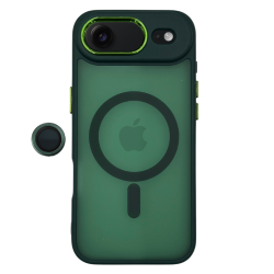 Θήκη MagSafe Magnetic για Apple iPhone 17 Air - Σκούρο Πράσινο φορεμένο σε συσκευή πίσω όψη
