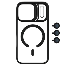 Θήκη MagSafe Magnetic για Apple iPhone 17 Pro Max - Μαύρο πίσω όψη
