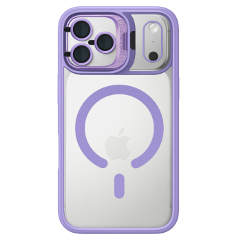 Θήκη MagSafe Magnetic για Apple iPhone 17 Pro Max - Βιολετί φορεμένο σε συσκευή πίσω όψη