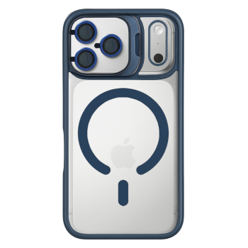 Θήκη MagSafe Magnetic για Apple iPhone 17 Pro Max - Σκούρο Μπλε φορεμένο σε συσκευή πίσω όψη