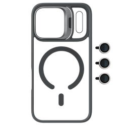 Θήκη MagSafe Magnetic για Apple iPhone 17 Pro Max - Γκρι πίσω όψη