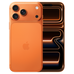 Apple iPhone 17 Pro Max 1TB - Cosmic Orange μπροστά και πίσω