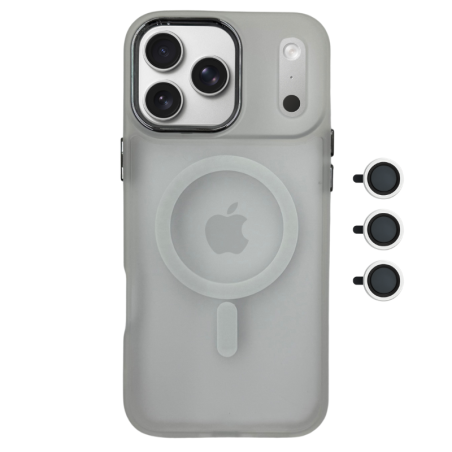 Θήκη MagSafe Magnetic για Apple iPhone 17 Pro - Λευκό φορεμένο σε συσκευή πίσω όψη