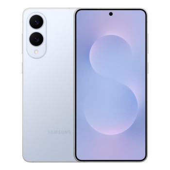 Samsung Galaxy S25 Edge 5G Titanium  Icyblue, μπροστά και πίσω όψη
