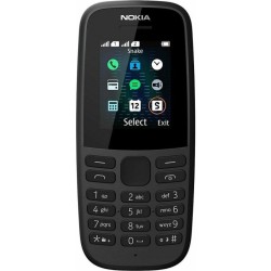 Nokia 105 (2019) Dual SIM Κινητό με Κουμπιά με Ελληνικό Μενού - Μαύρο μπροστινή όψη
