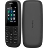 Nokia 105 (2019) Dual SIM Κινητό με Κουμπιά με Ελληνικό Μενού - Μαύρο μπροστά και πίσω