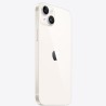 Apple iPhone 14 plus σε starlight, πίσω όψη με διπλή κάμερα 12MP και κουμπιά έντασης.